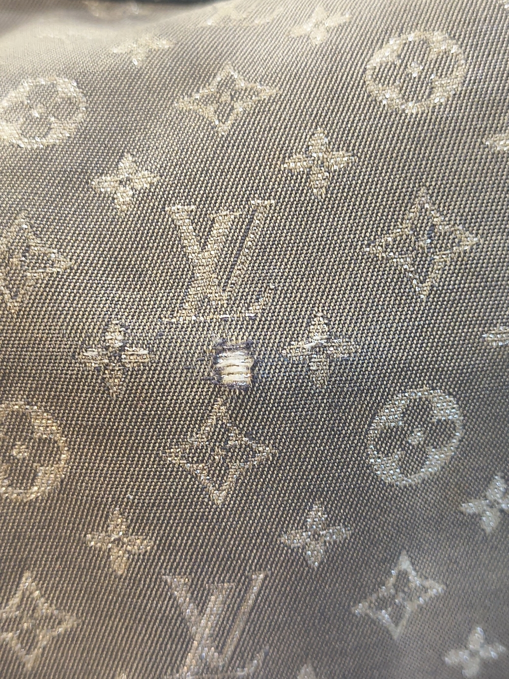 Louis Vuitton Denim Monogram Canvas Shoulder Bag - Picture 8 of 13